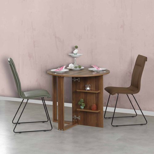 Middle - Walnut Walnut Folding Table slika 1