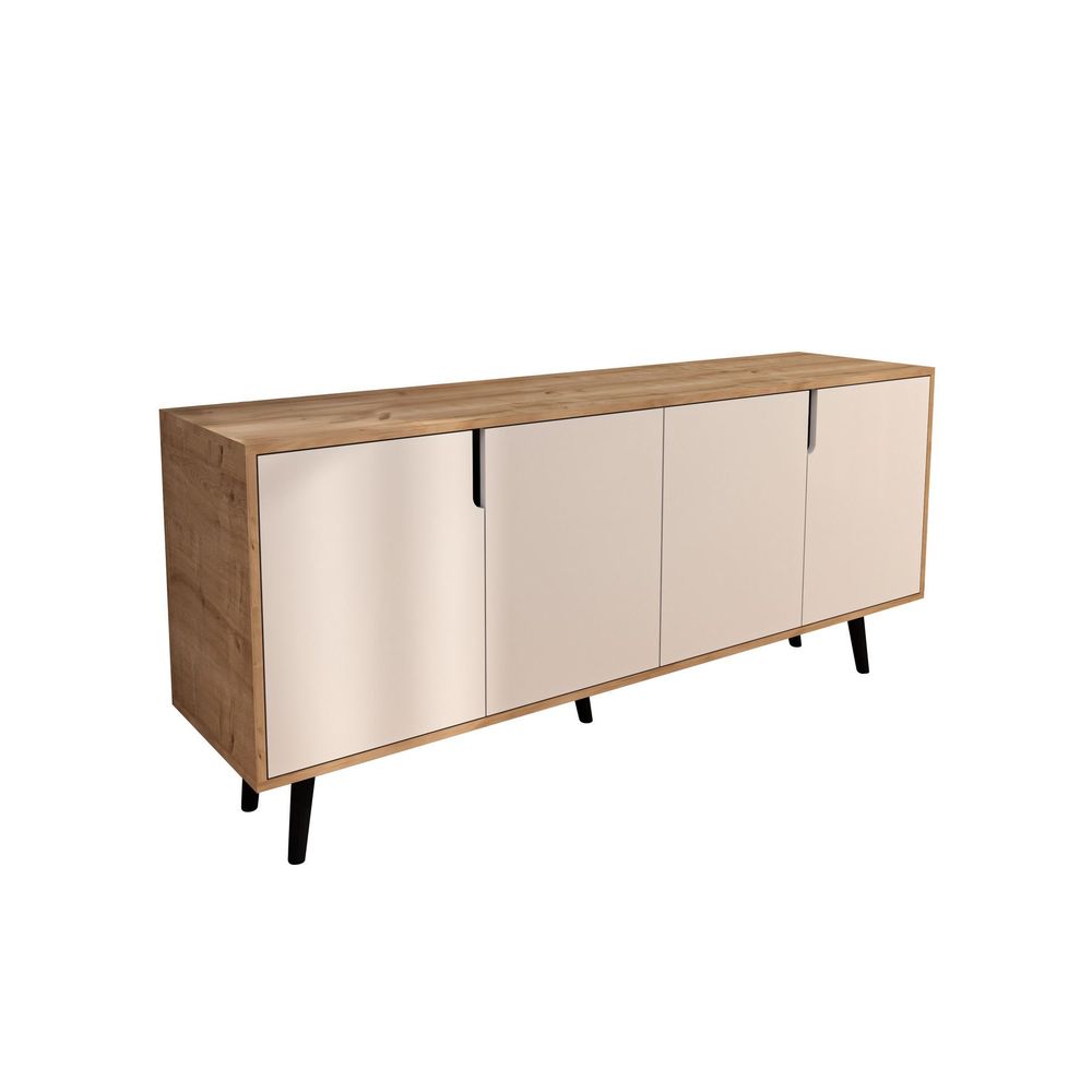 Dresser (konzola) "Latina Modern 180" - boja: safirni hrast i bijela slika 5