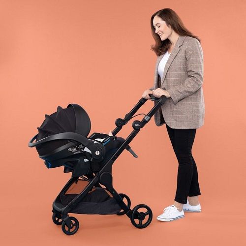 Ergobaby Metro+ kompaktna gradska kolica, Crna + BeSafe autosjedalica iZi Go Modular X1 i-Size (40-75 cm), Black cab + Metro+ Adapteri za auto slika 3