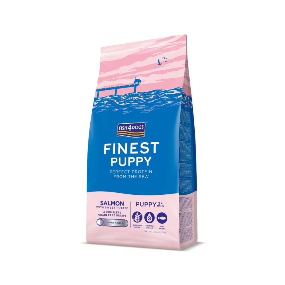 FISH4DOGS Finest Puppy large losos s batatom 1,5 kg slika 1