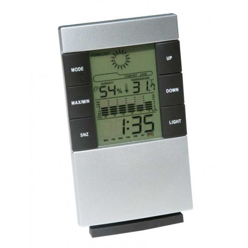 Višenamjenski termohigrometar s satom i kalendarom slika 1