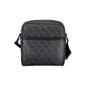 GUESS JEANS MEN'S BLACK SHOULDER BAG