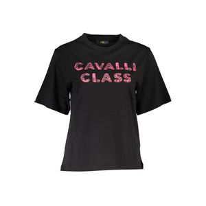 CAVALLI CLASS T-SHIRT SHORT SLEEVE WOMAN BLACK