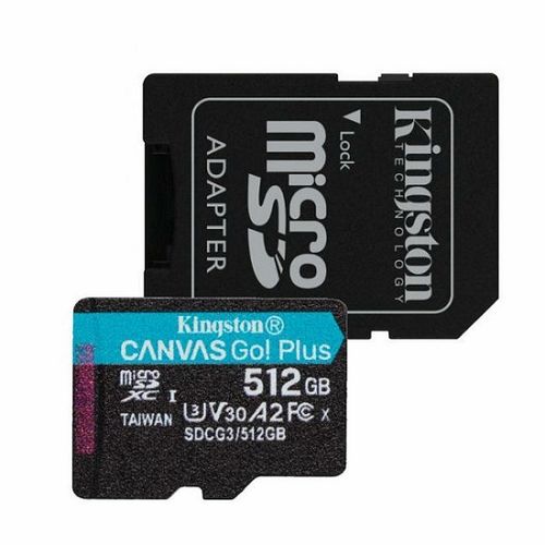 Kingston microSDXC Select Plus Go 512GB, R170/W90 slika 1