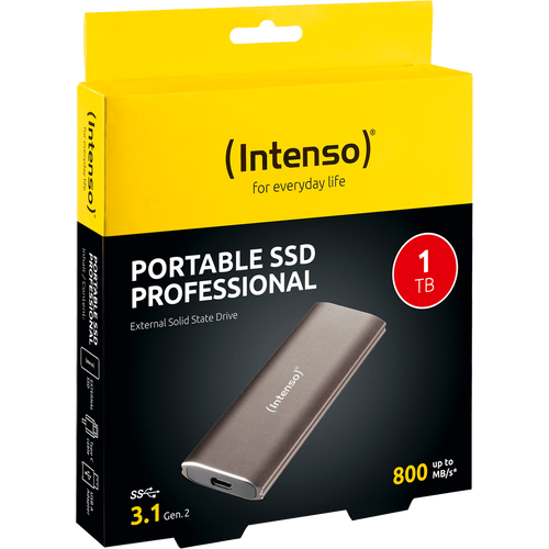 (Intenso) Eksterni SSD, kapacitet 1TB, USB 3.1 - SSD External 1TB/Professional slika 1