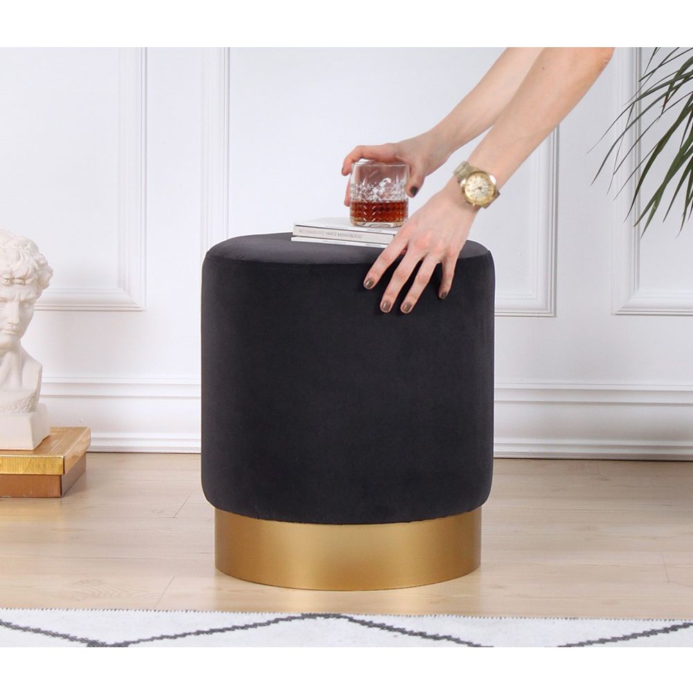 Pouffe Memfis - Tamno Siva slika 3