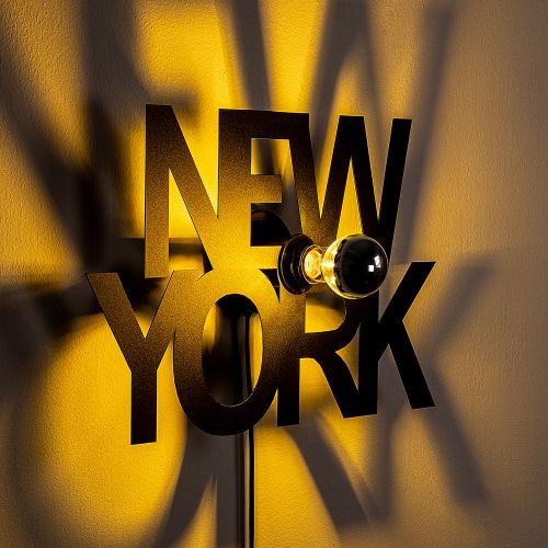 Newyork Black Wall Lamp slika 5