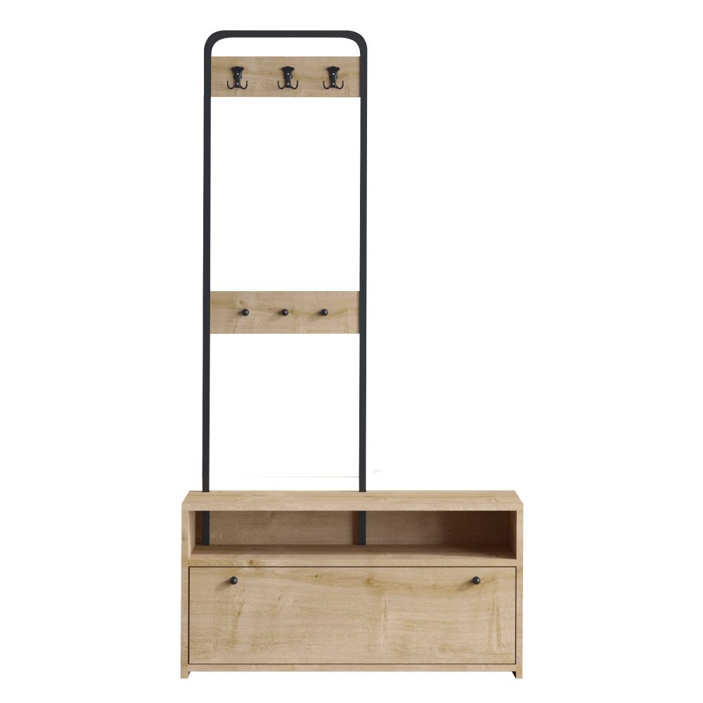 Nicole Sapphire Oak Hall Stand slika 2
