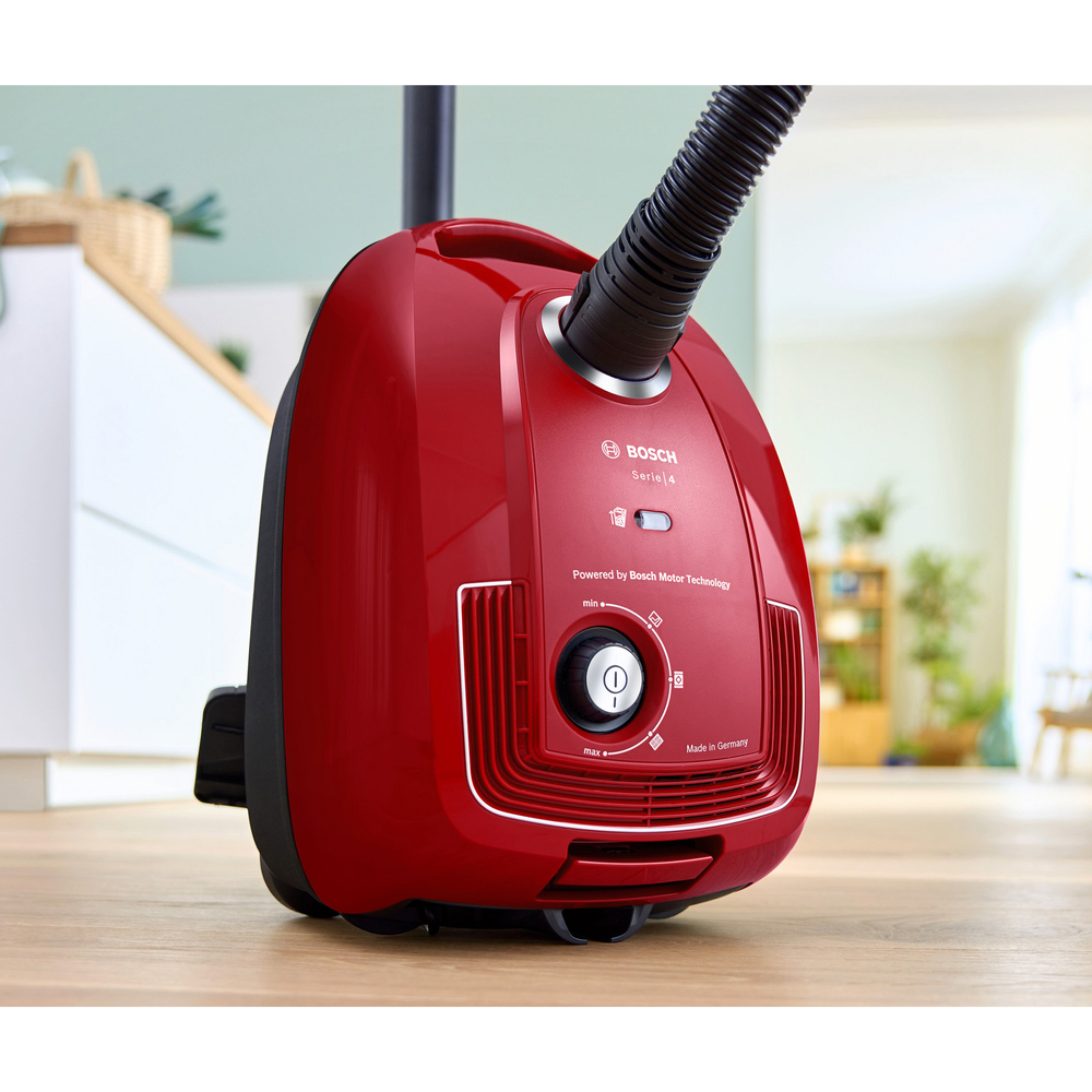 BOSCH Usisivač s vrećicom BGB38RD2 ProHygenic Serija 4 / 600 W, red  slika 3
