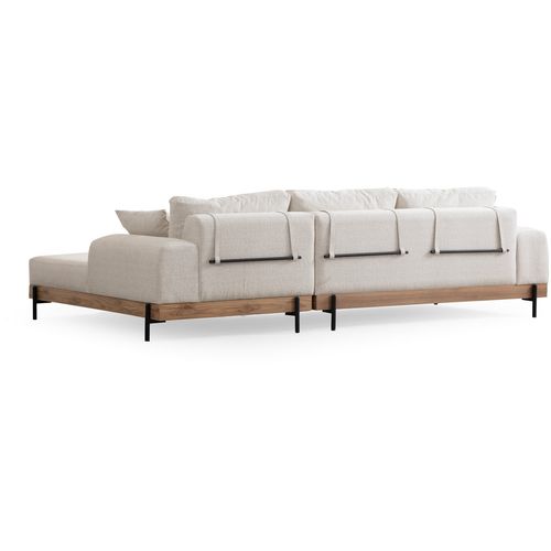 Eti Oak Right - White White Corner Sofa slika 9