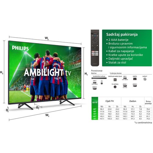 Philips 75"PUS8319 4K Titan TV slika 10