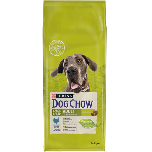 DOG CHOW Adult Large Breed Puretina, potpuna hrana za kućne ljubimce, za odrasle pse velikih pasmina, 14 kg slika 1