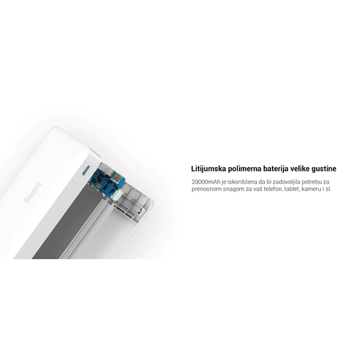 XIAOMI Prenosivi punjač Redmi Power Bank 20000mAh crna slika 7