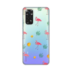 Torbica Silikonska Print Skin za Xiaomi Redmi Note 11/Note 11S Flamingos