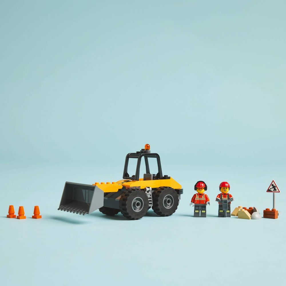 LEGO 60450 Žuti građevinski utovarivač sa točkovima slika 8