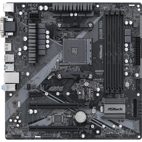 ASROCK Main Board Desktop B450M PRO4 slika 2