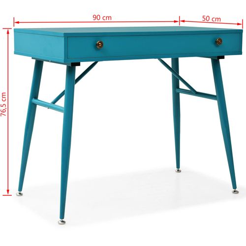 Pisaći stol s ladicom 90x50x76,5 cm antikne zelene boje slika 49