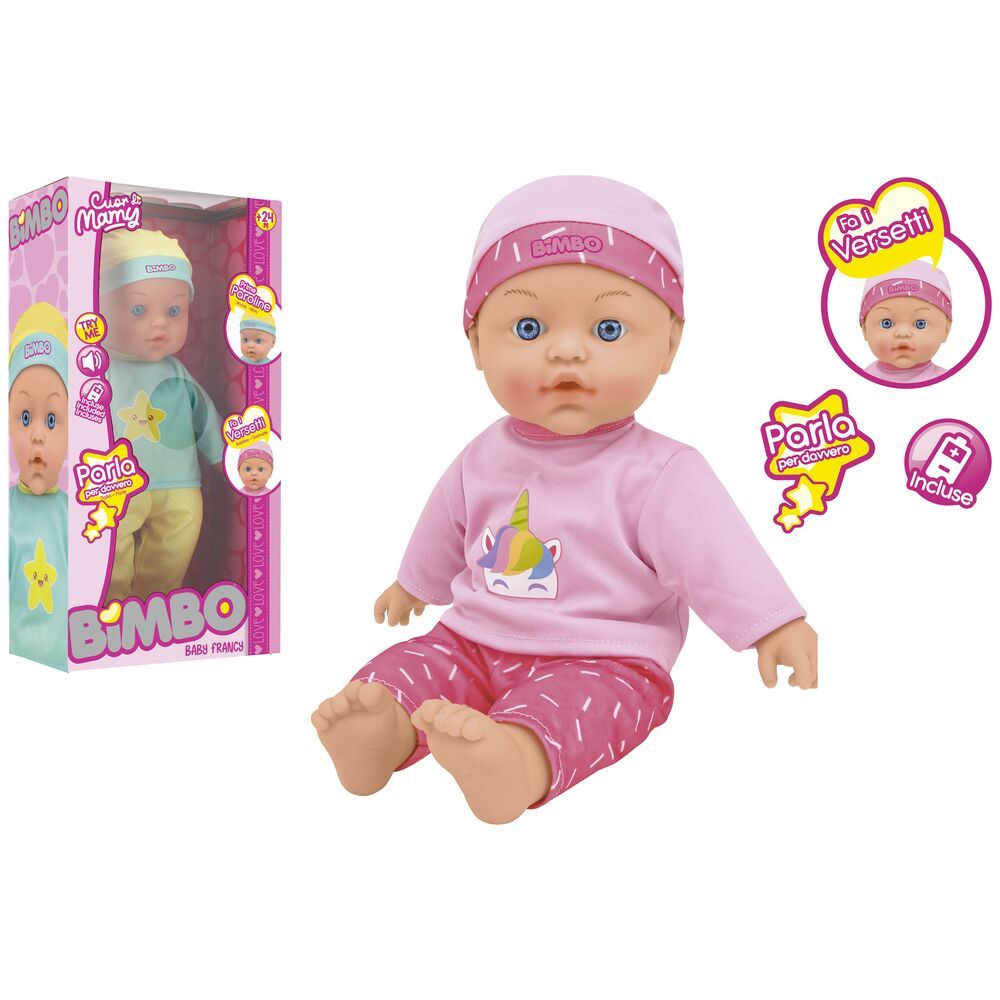 Globo Bimbo Interaktivna lutka beba Francy 41cm, Sorto slika 1