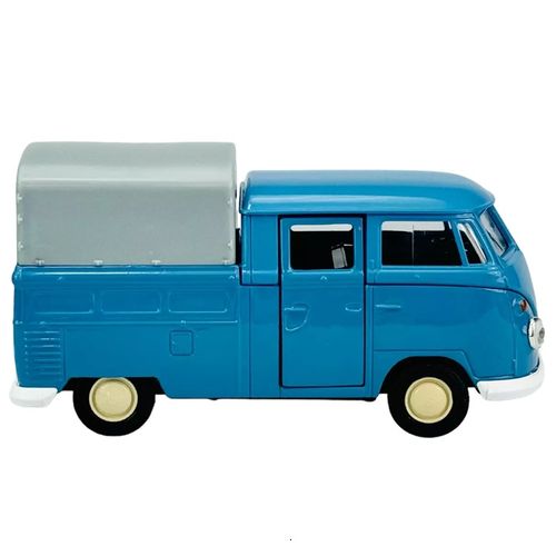 VW T1 double cabin pickup blue 1:34 slika 4