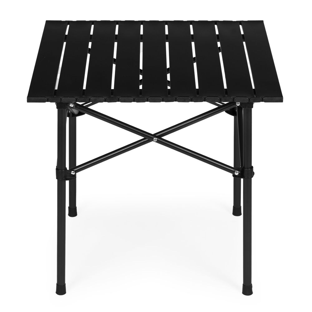 MultiGarden sklopivi kamping stol 53 × 55 cm s torbom za nošenje, crni slika 4