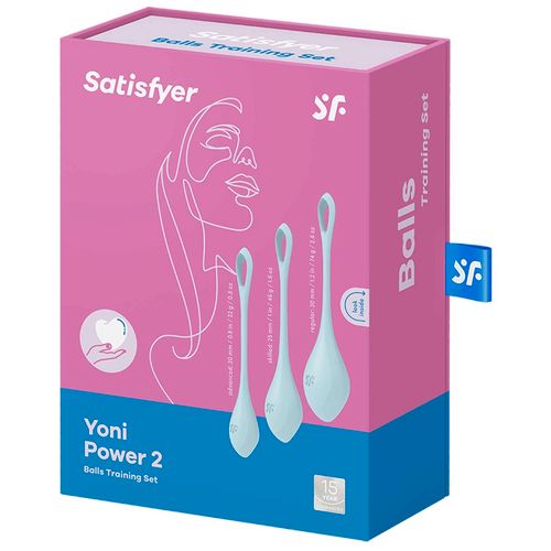 Vaginalne kuglice Satisfyer Yoni Power 2, svjetloplave slika 4