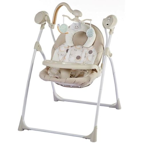 Baby Mix ljuljačka / ležaljka s daljinskim upravljačem - Beige slika 1