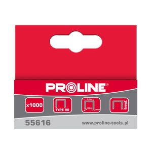 KLAMERICE TIP 90 19MM 5,7*1,26MM 1000KOM PROLINE PROFIX 55619