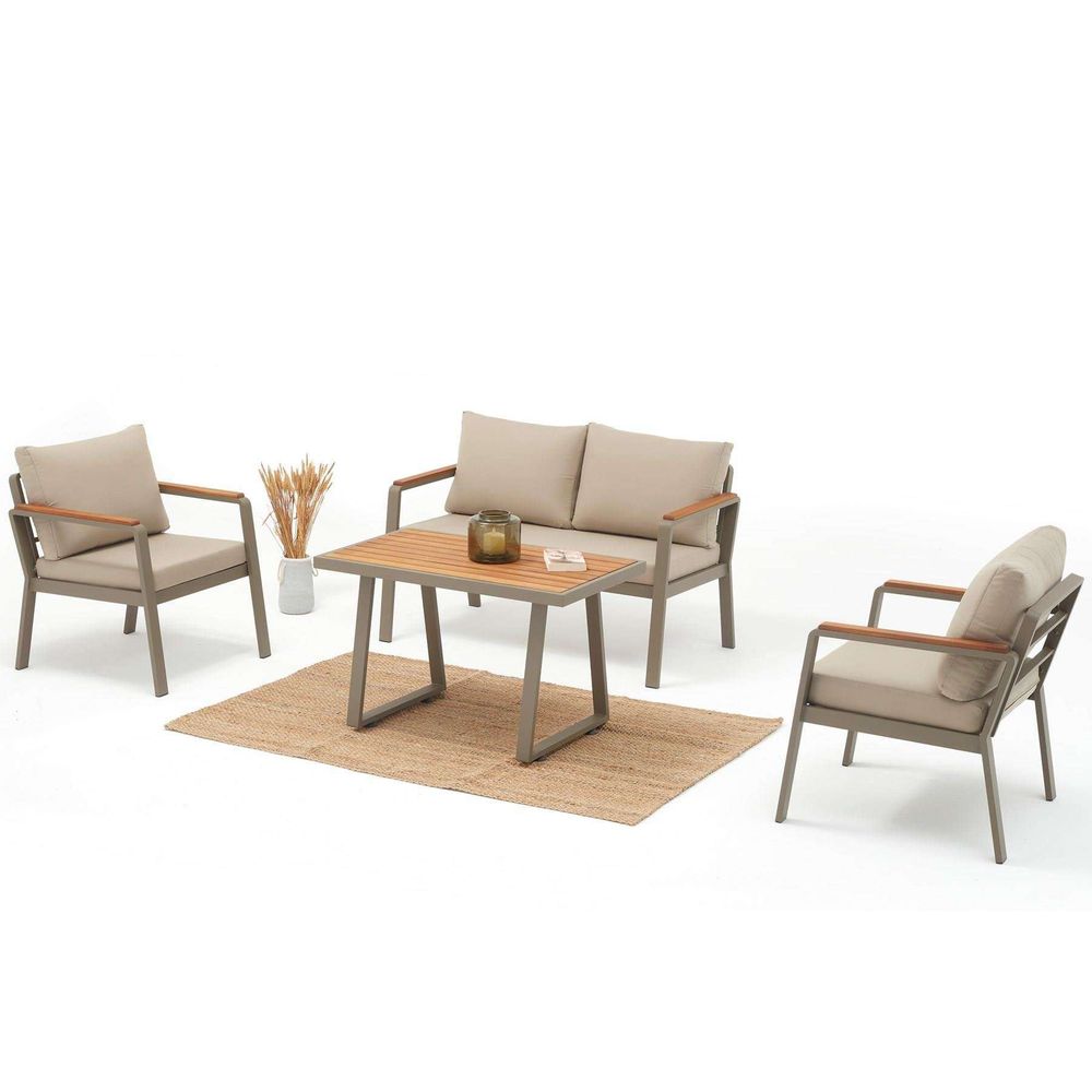 Vrtni lounge set Parma, bež boja slika 1