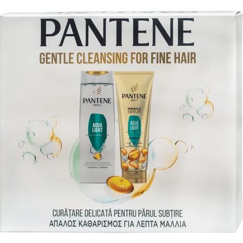 Pantene poklon set Aqualight (šampon 400ml + regenerator 3MM 200 ml) slika 1