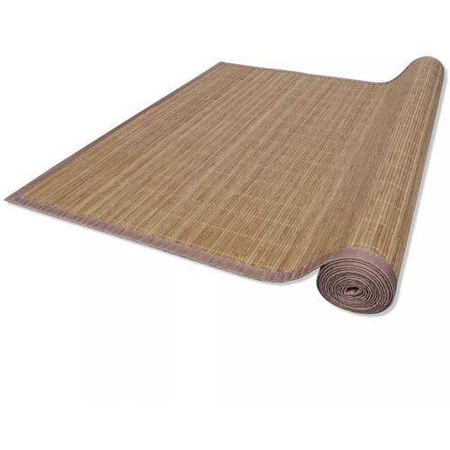 Pravokutni smeđi tepih od bambusa 150 x 200 cm slika 6