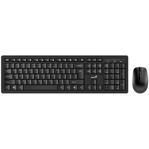 Genius KM-8200 tastatura+miš  wireless set, dual-color, crno-siva boja, slika 1