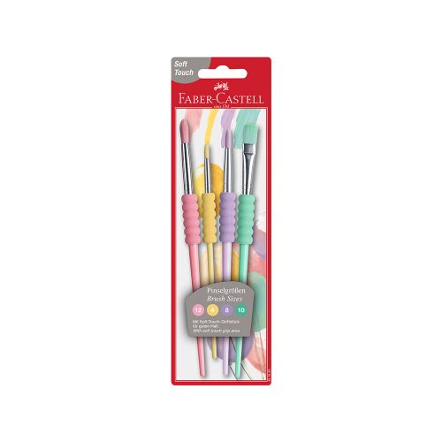 Četkica Faber Castell soft grip set 1/4 pastel 481620 slika 1