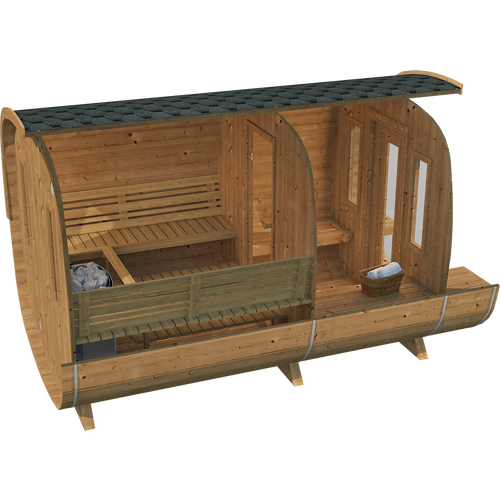 Vanjska sauna Icon 292 Thermowood slika 3
