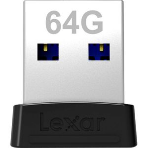 Lexar JumpDrive S47 USB3.1 64GB ,Black Plastic Housing, up to 250MB/s