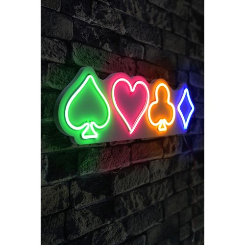 Wallity Ukrasna plastična LED rasvjeta, Gambler - Multicolor slika 1