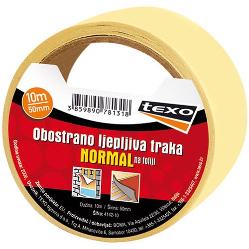 Obostrano ljepljiva traka na foliji 50mm/10m 4142-10 slika 1