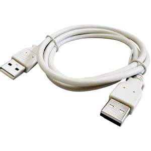 BKL Electronic USB kabel USB 2.0 USB-A utikač, USB-A utikač 1.00 m svijetlosiva zaštićen s folijom, pletena zaštita 10080004/C