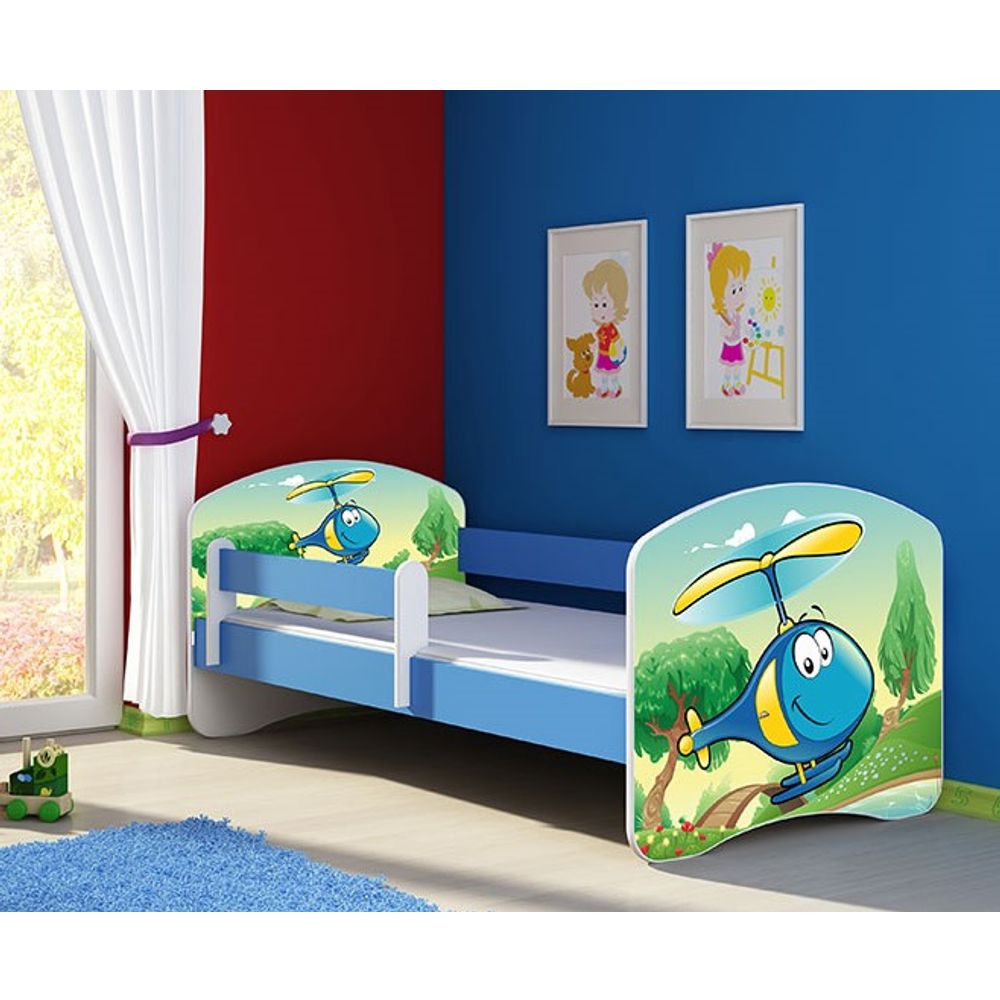 ACMA Dječiji krevet Acma II Blue - 140x70cm - Dezen 35 slika 1