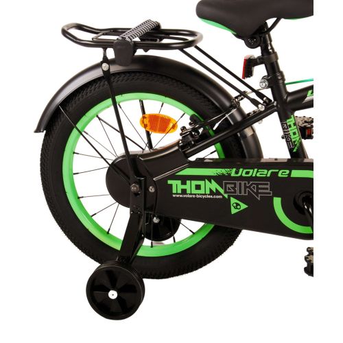 Dječji bicikl Volare Thombike 16" s dvije ručne kočnice crno-zeleni slika 4