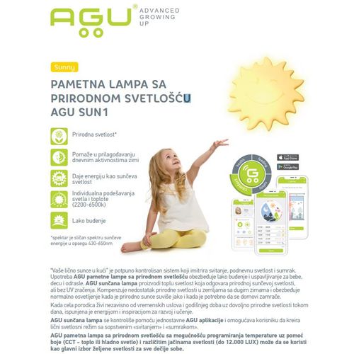 AGU Lampa sa prirodnom svetlošcu smart SUNNY SUN1 slika 10