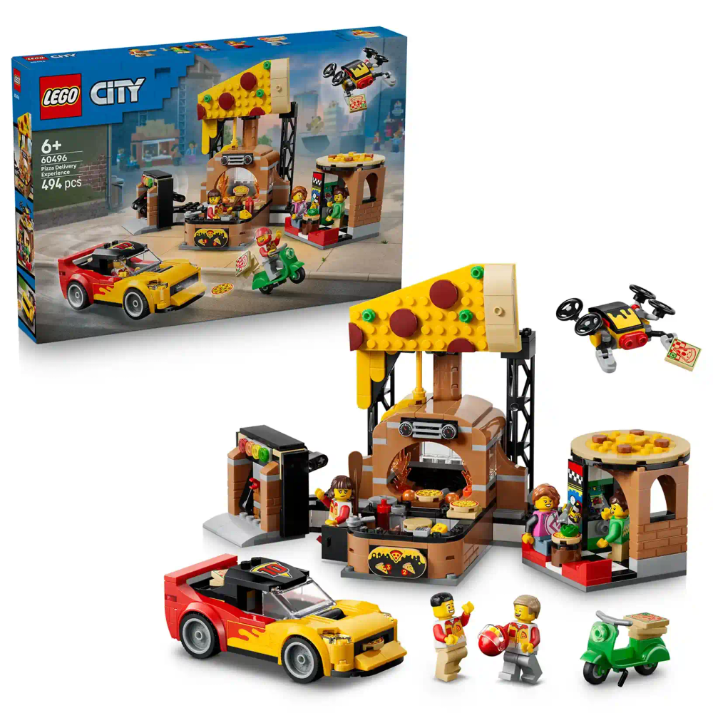 LEGO City 60496 razvoz pizze i vozilo slika 1