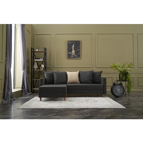 Atelier Del Sofa Aydam Left - Antracit Antracit Ugao Sofa-Krevet slika 1