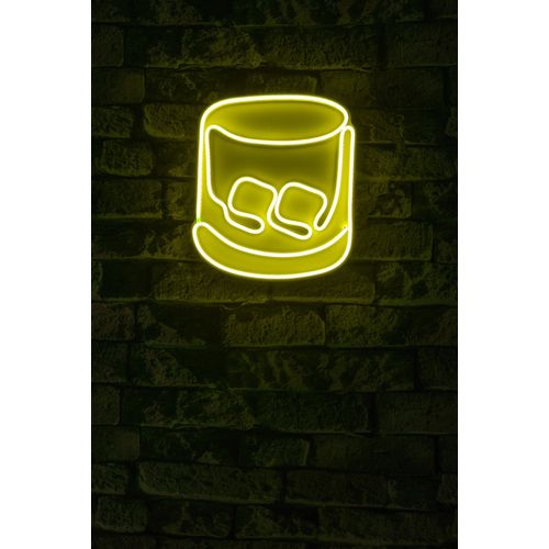 Wallity Ukrasna plastična LED rasvjeta, Whiskey Old Fashioned - Yellow slika 10