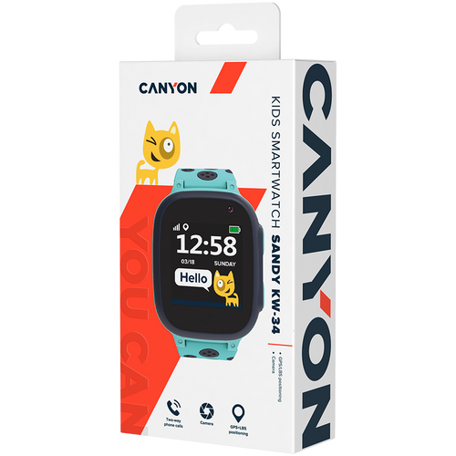 Pametni sat Sandy KW-34 za djecu, 1.44", GPS, Nano SIM slika 6