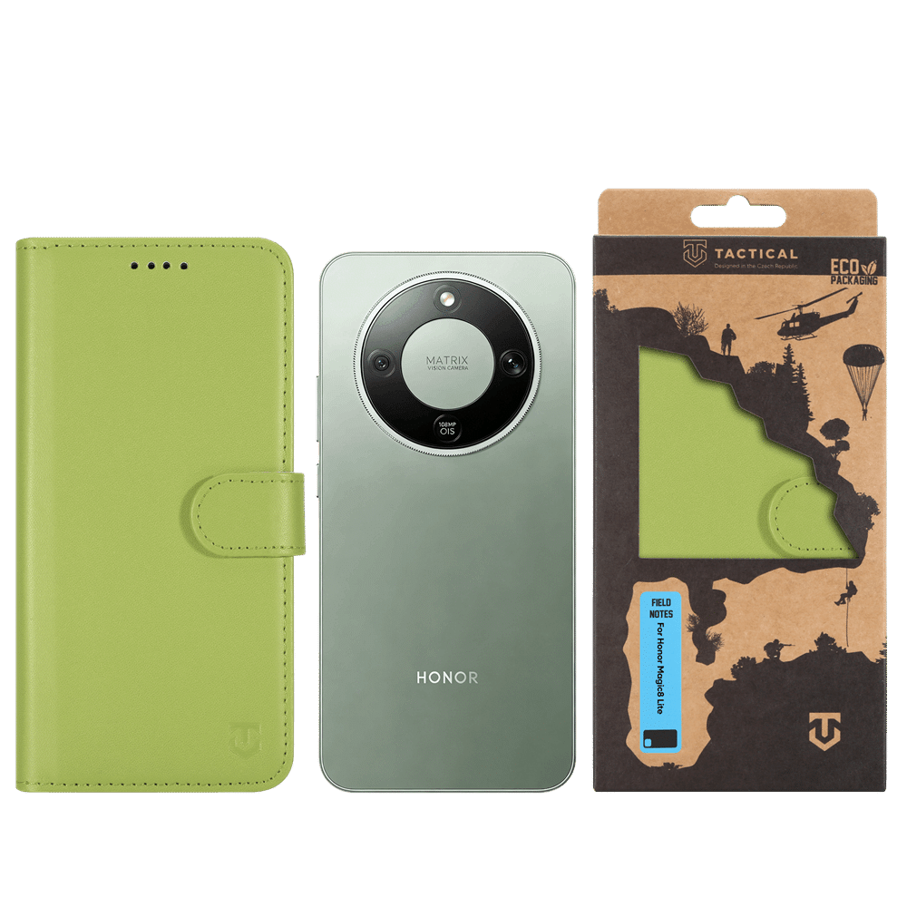 Tactical Field preklopna maska za Honor Magic8 Lite - zelena slika 3