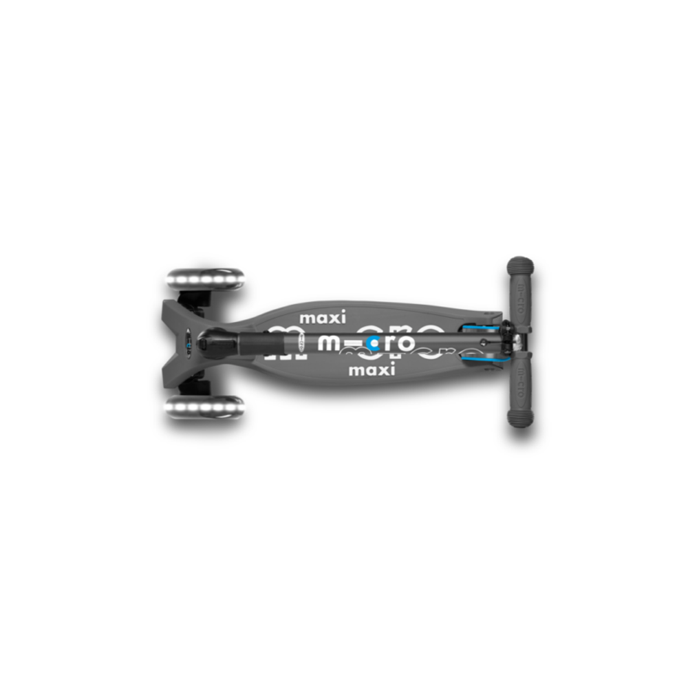 Micro Romobil Maxi Deluxe Sklopivi LED, Vulkan Siva slika 3
