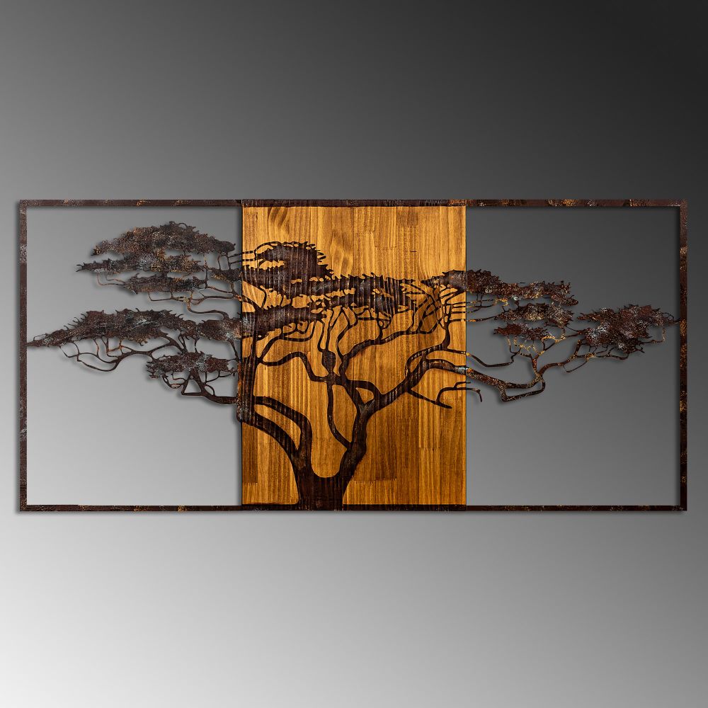 Dekorativni drveni zidni dodatak - Drvo akacije slika 4
