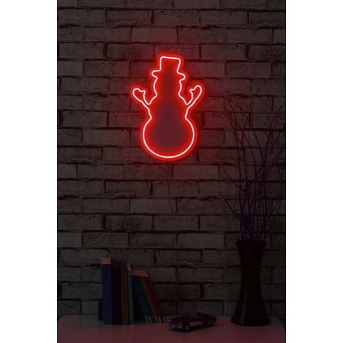 Wallity Ukrasna plastična LED rasvjeta, Snowman - Red slika 2