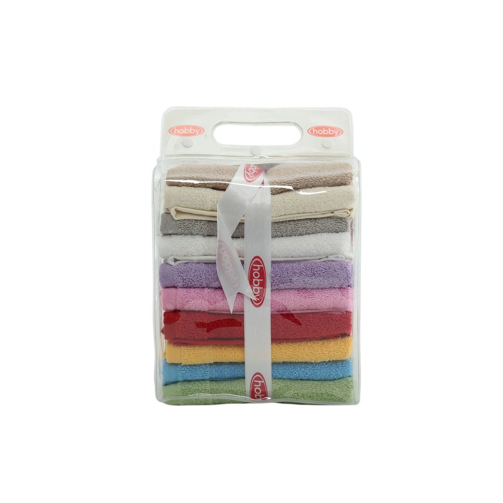 Set Šarenih Peškira za Pranje (10 Komada) - Raznobojni slika 5