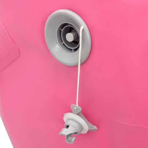 Gimnastički valjak na napuhavanje s crpkom 100x60 cm PVC rozi slika 33